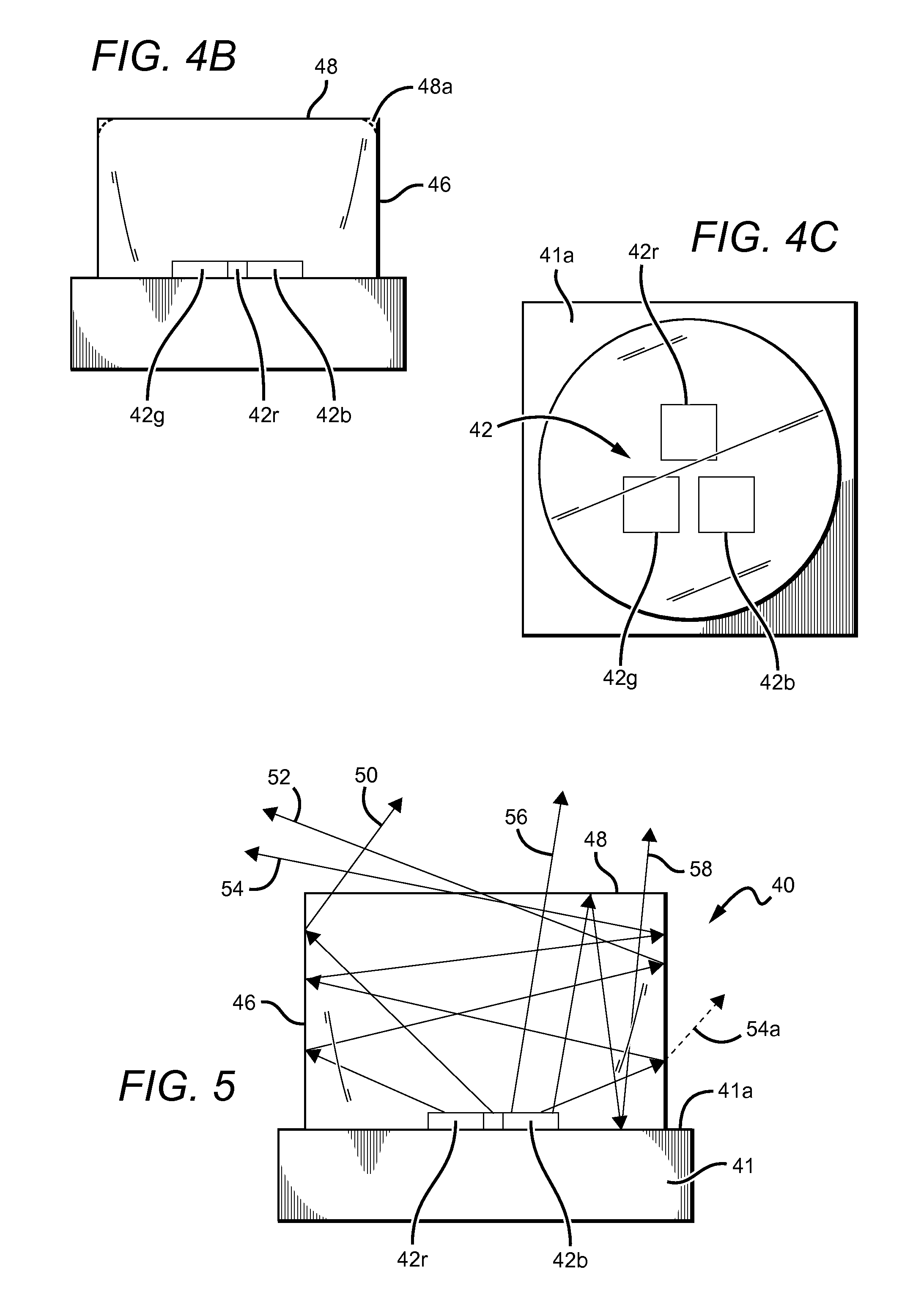 Emitter package with integrated mixing chamber