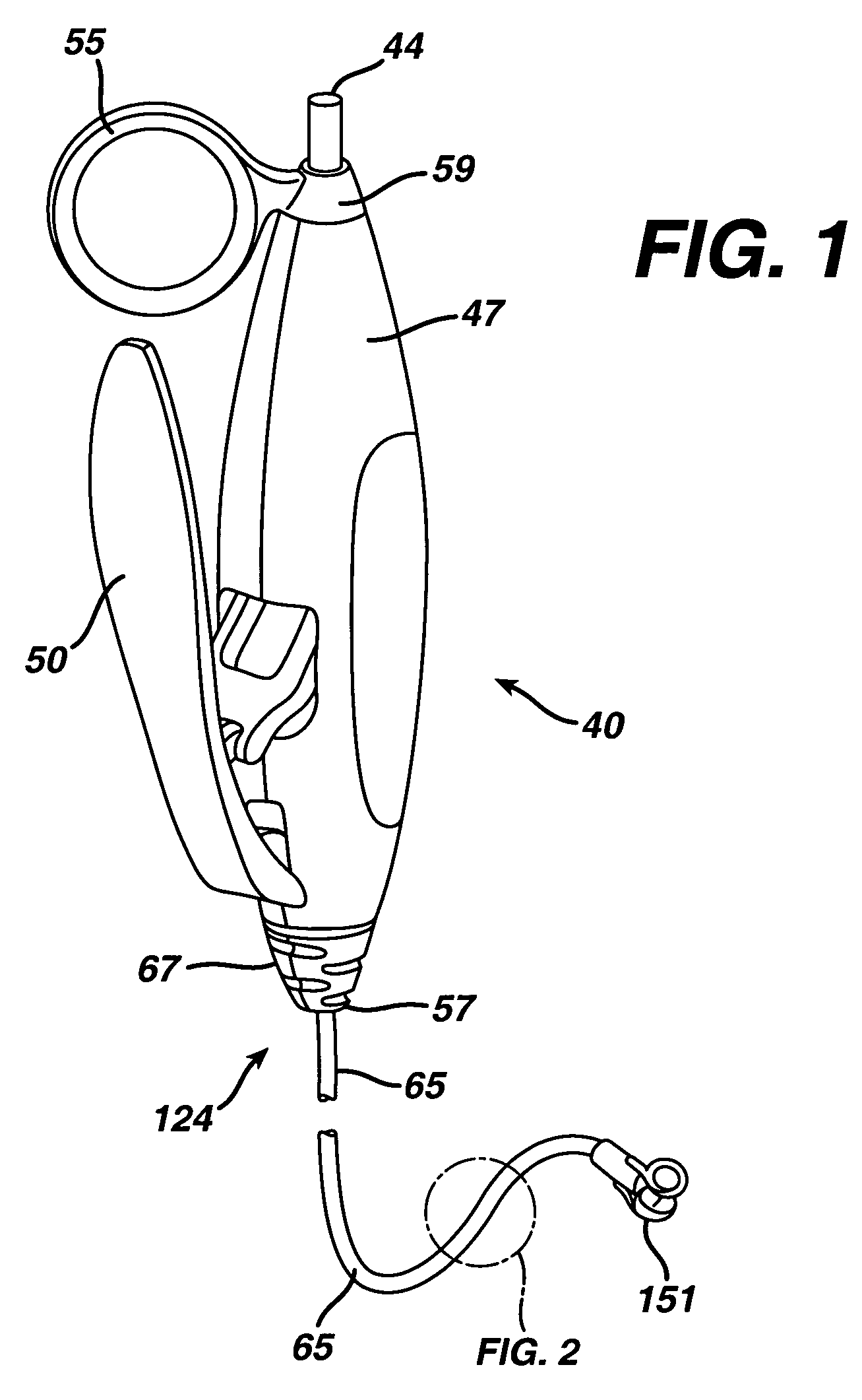 Handle for endoscopic device