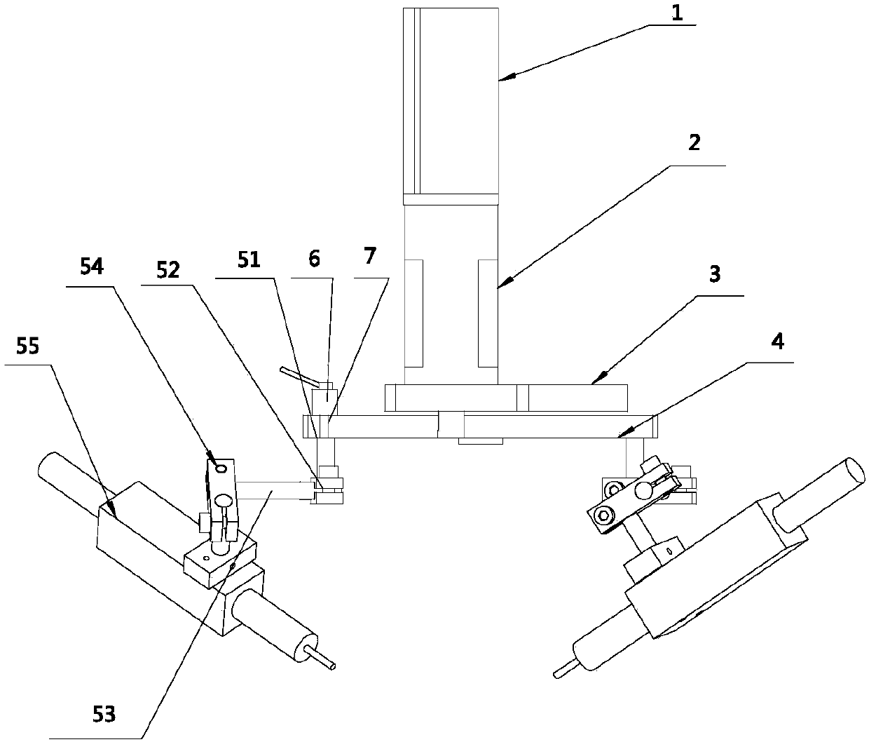 Rotary oil coating mechanism driven by servo motor