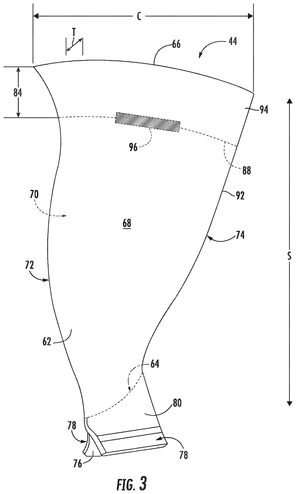 Frangible Gas Turbine Engine Airfoil Including a Retaining Member