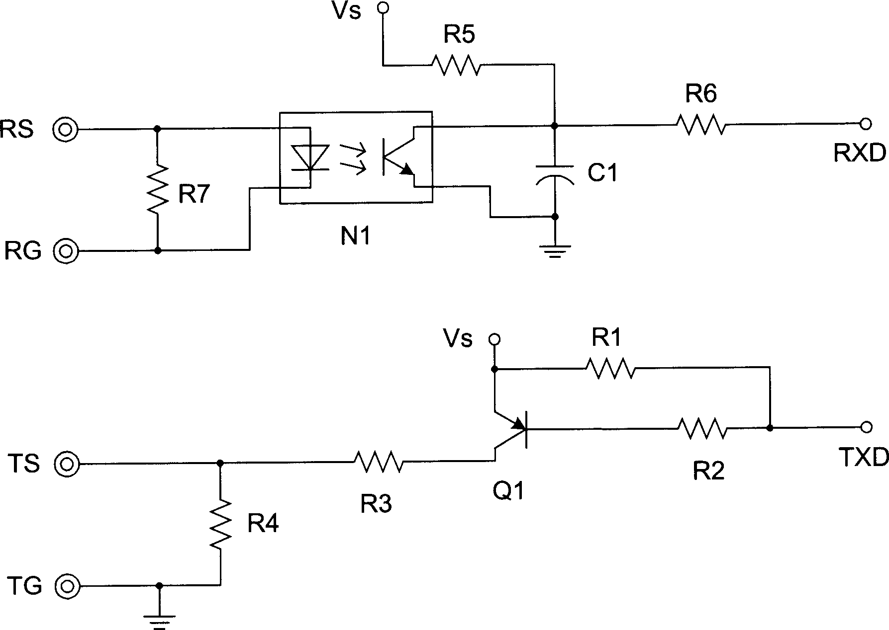 Serial communication method and interface circuit
