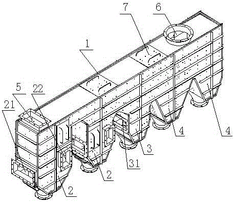 Manufactured sand wind power winnowing system and winnowing method