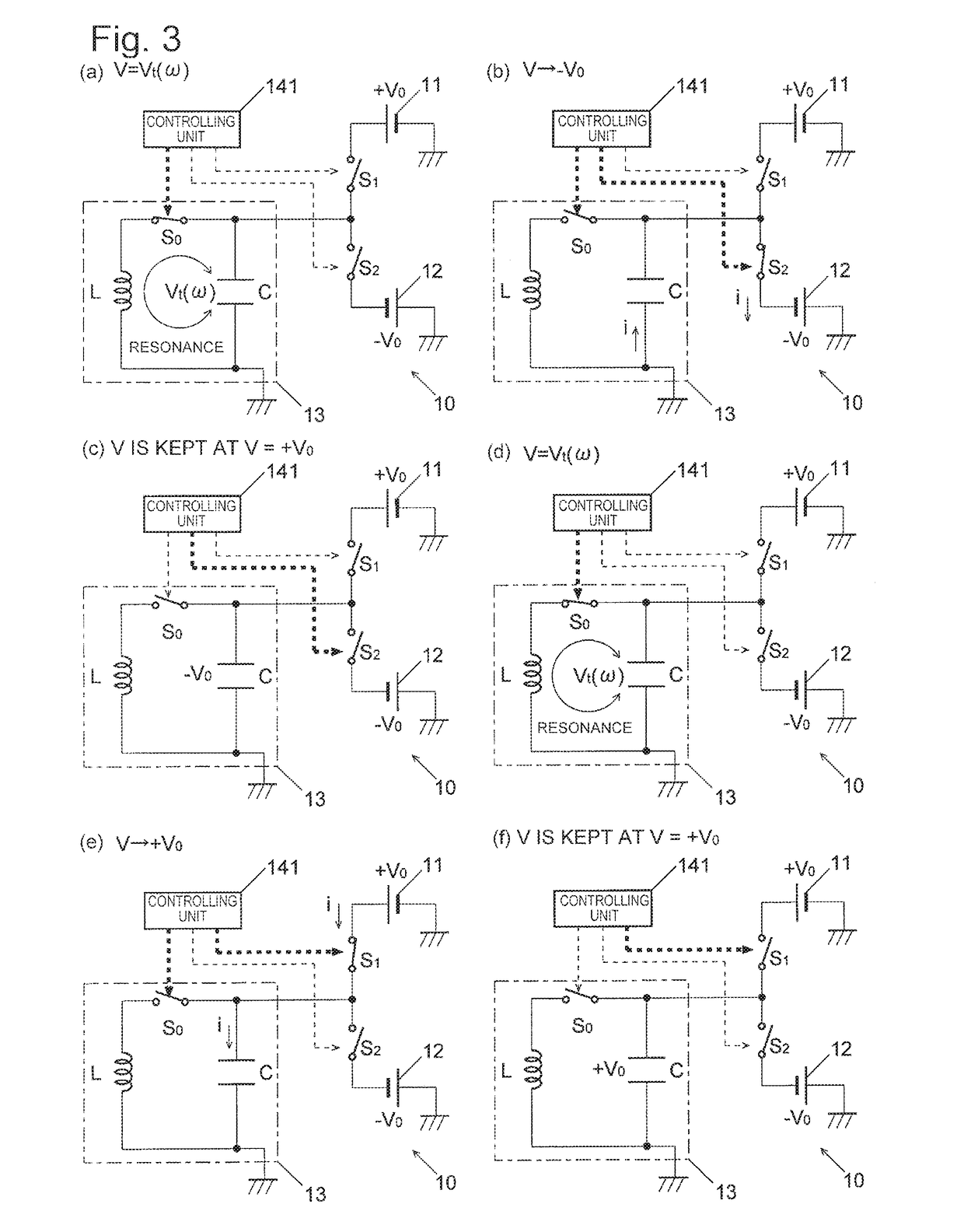 High-frequency voltage generator