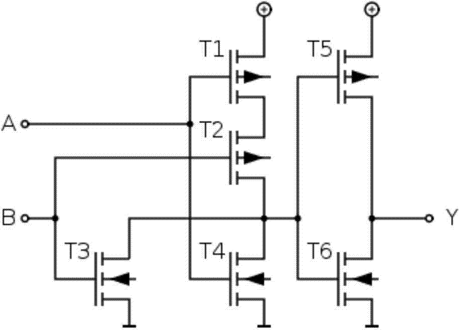 Structures and manufacturing methods of or logic and nand logic devices