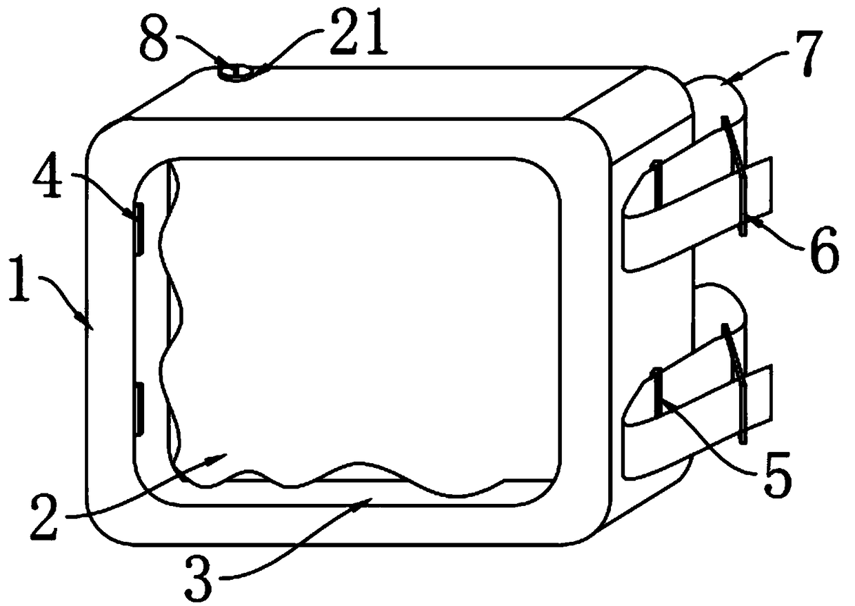 Hot compress nursing device for rheumatism immunity