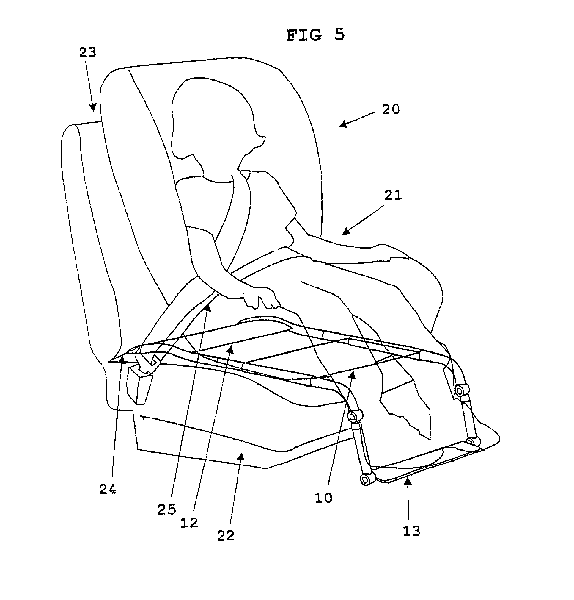 Footrest for a child safety seat