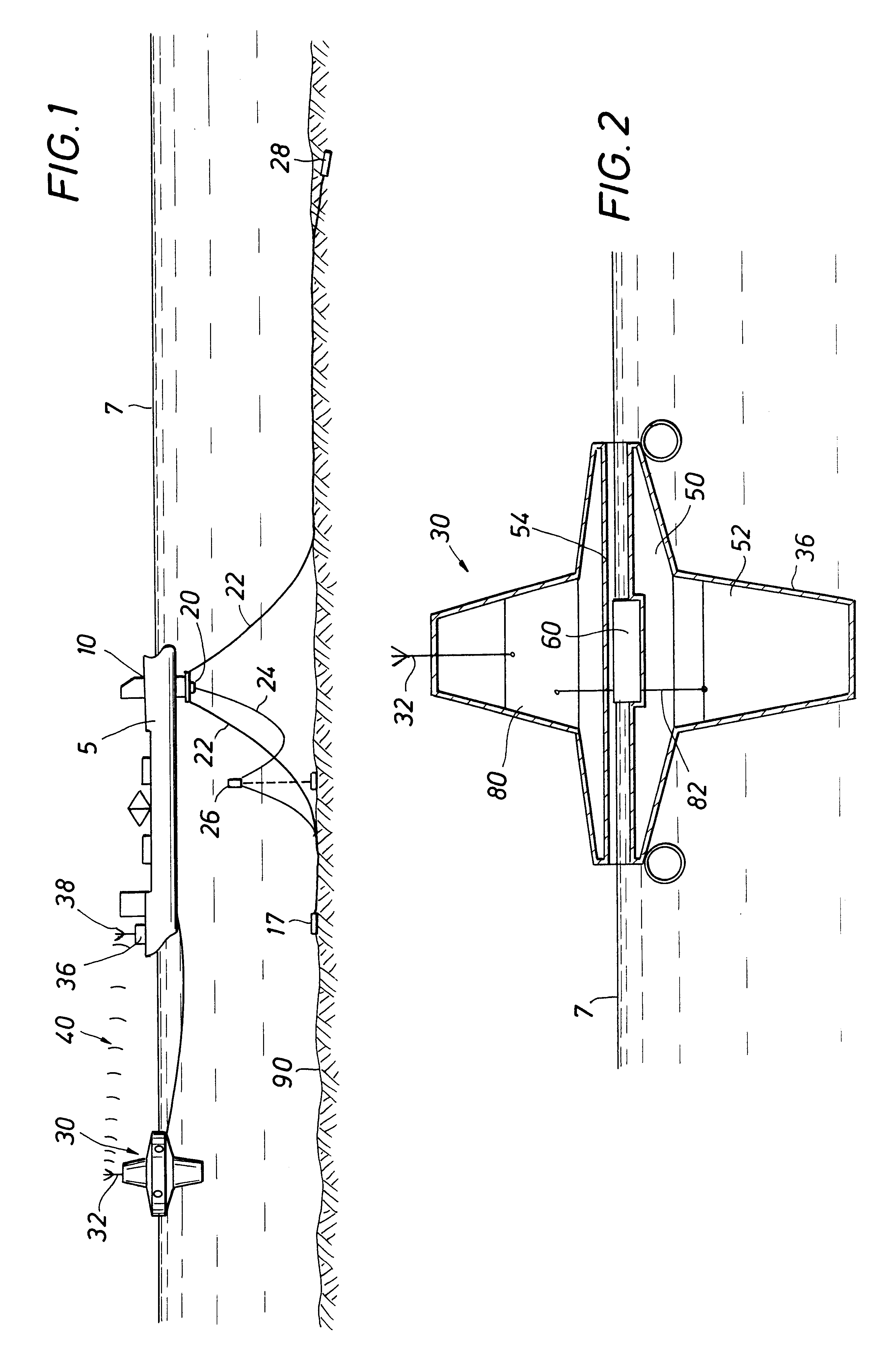 Oil-in-water detector buoy arrangement