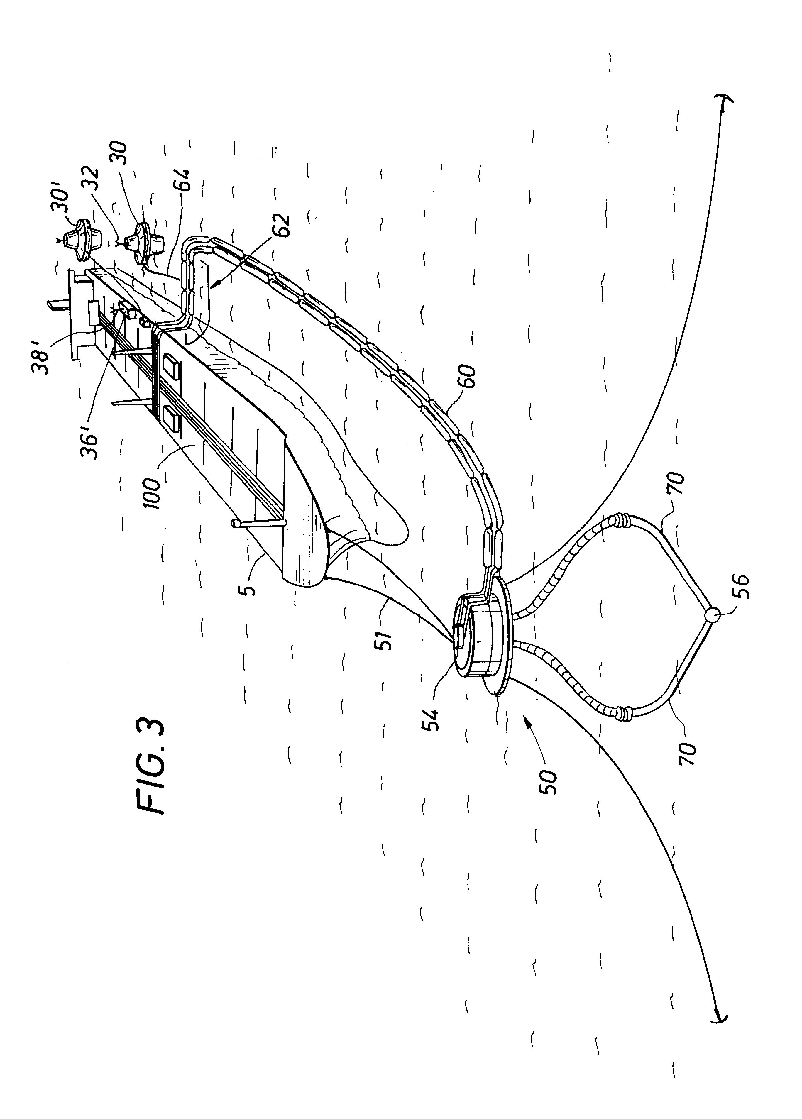 Oil-in-water detector buoy arrangement