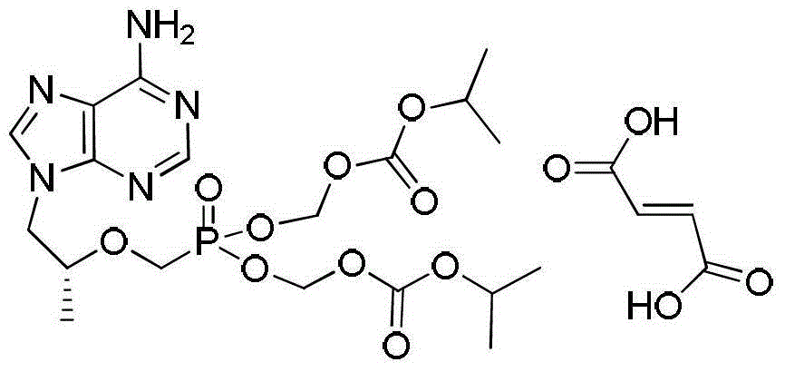 The preparation method of tenofovir disoproxil fumarate intermediate