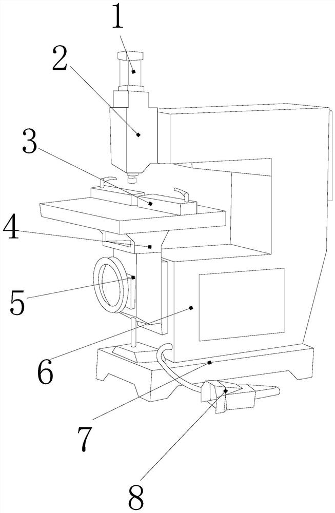 A rapid processing milling machine based on wood mortise and tenon joint