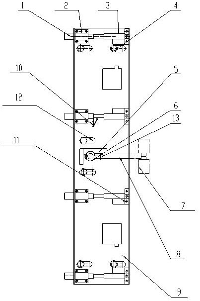 Important warehouse door main equipment integrated overlapped mechanical opening device