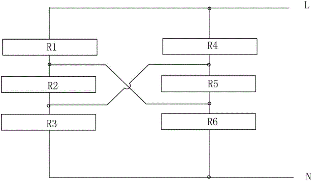 Neutral electrode interconnection voltage-sensitive surge over-voltage protection circuit