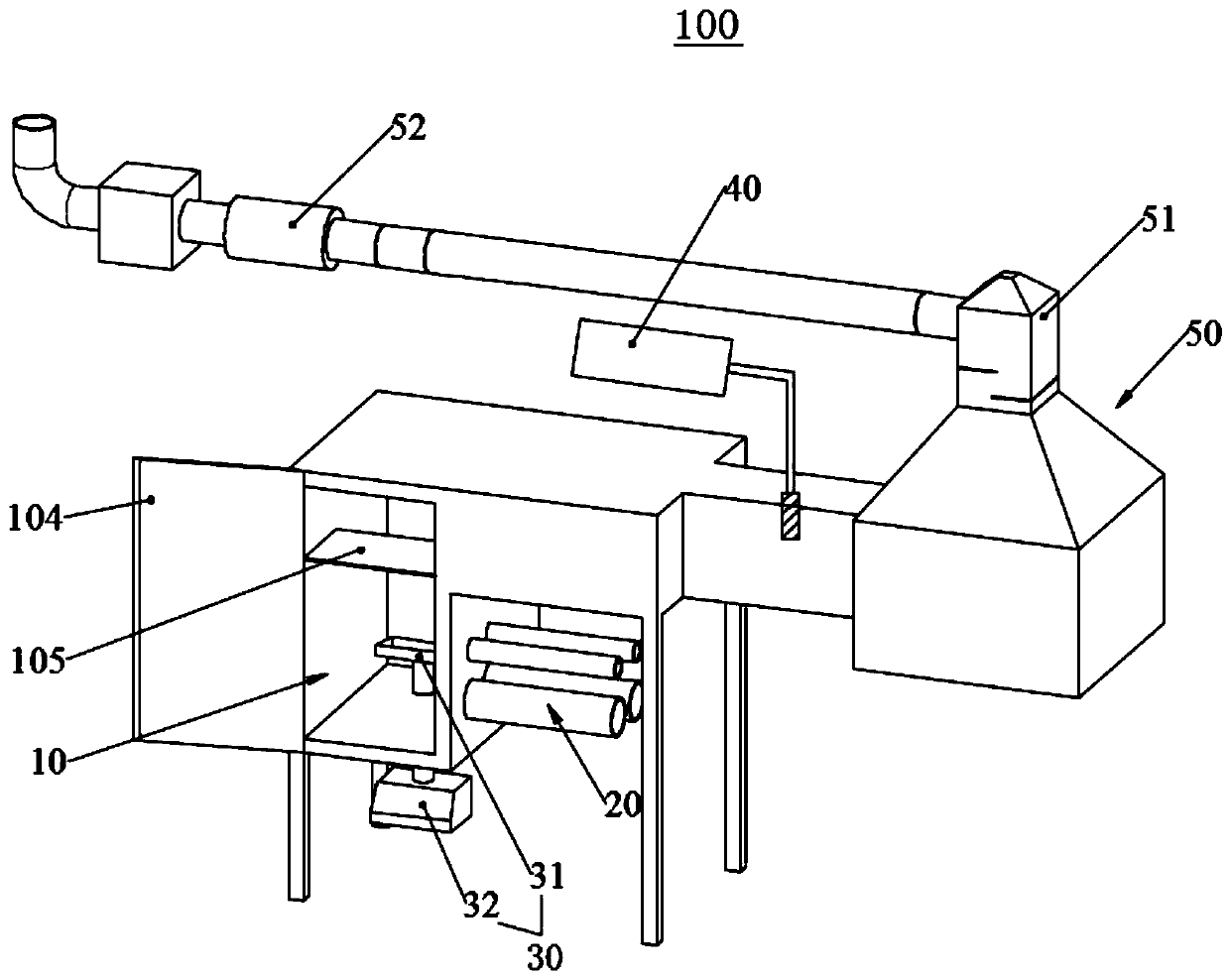 Fire smoke component quantitative detection device