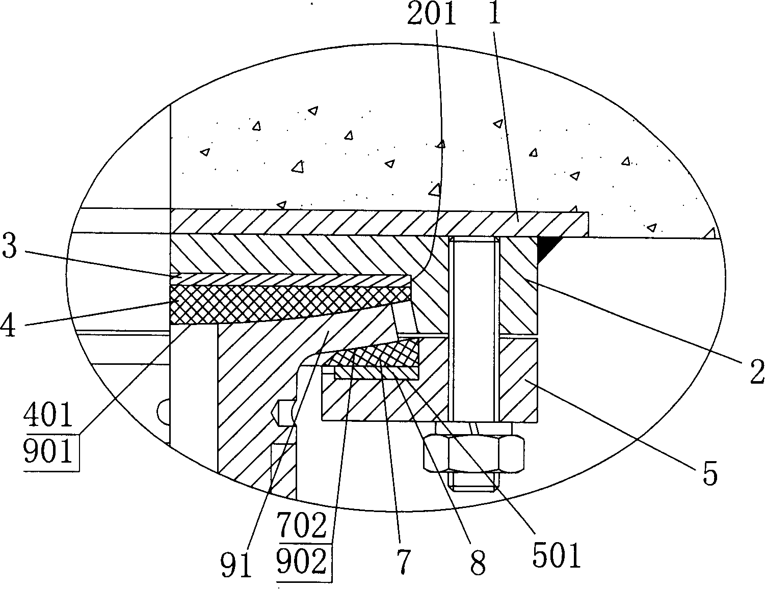 Tensile adjustable connection mechanism for orbit beam