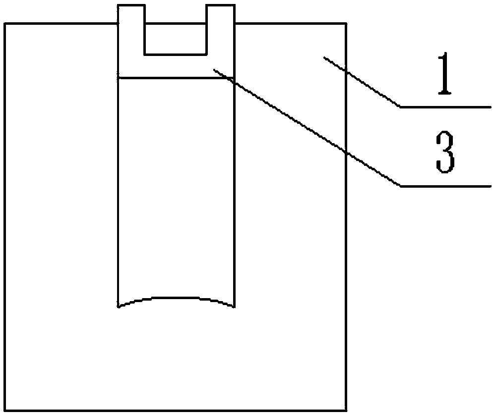 Pouring ladle beneficial to slag blocking