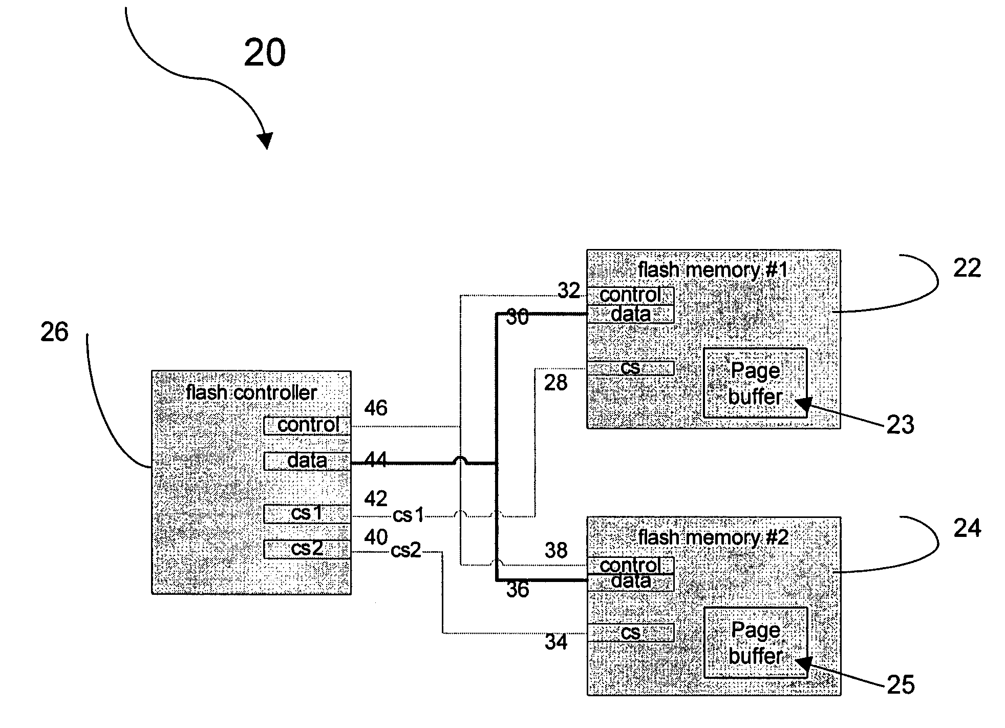 Flash memory backup system and method