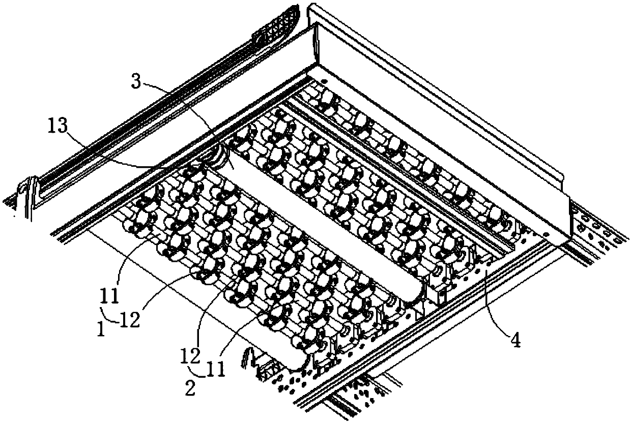 Roller bearing transfer module and roller bearing transfer machine