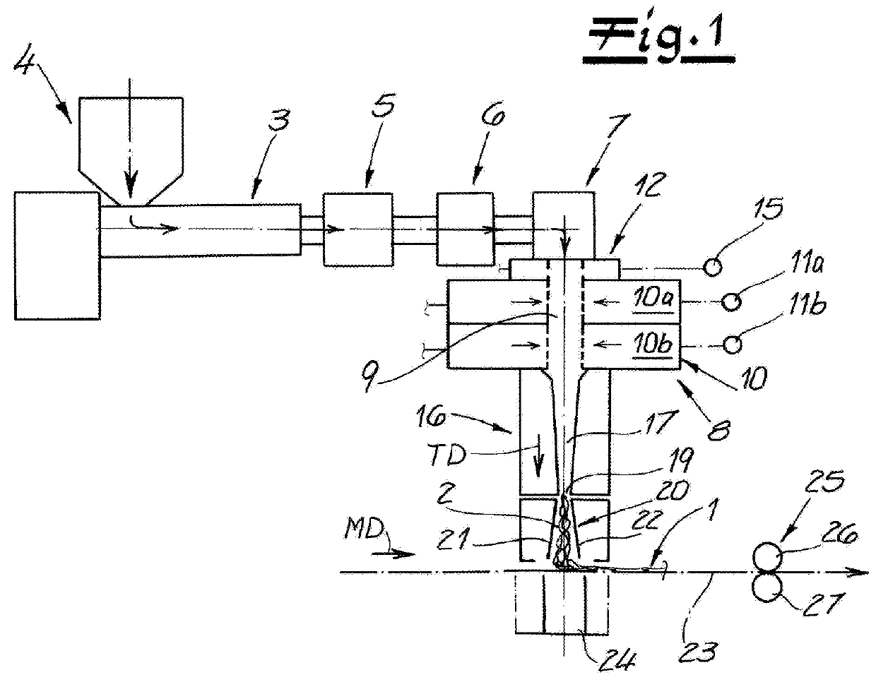 Method and apparatus for making a fiber fleece