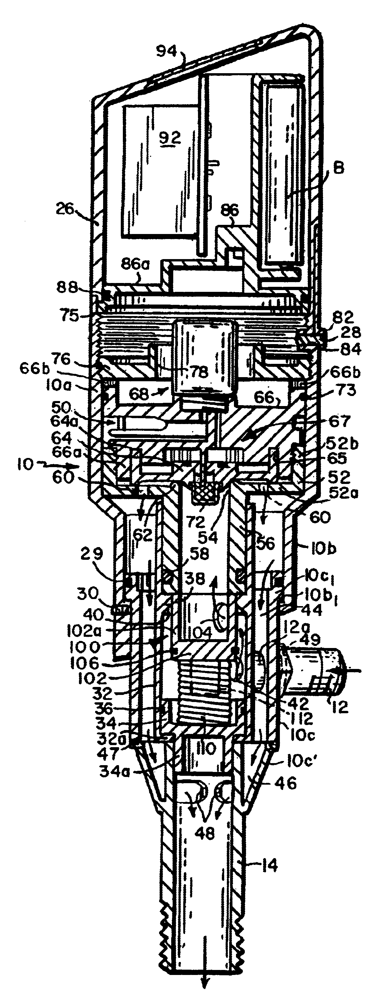 Flow control valve with automatic shutoff capability