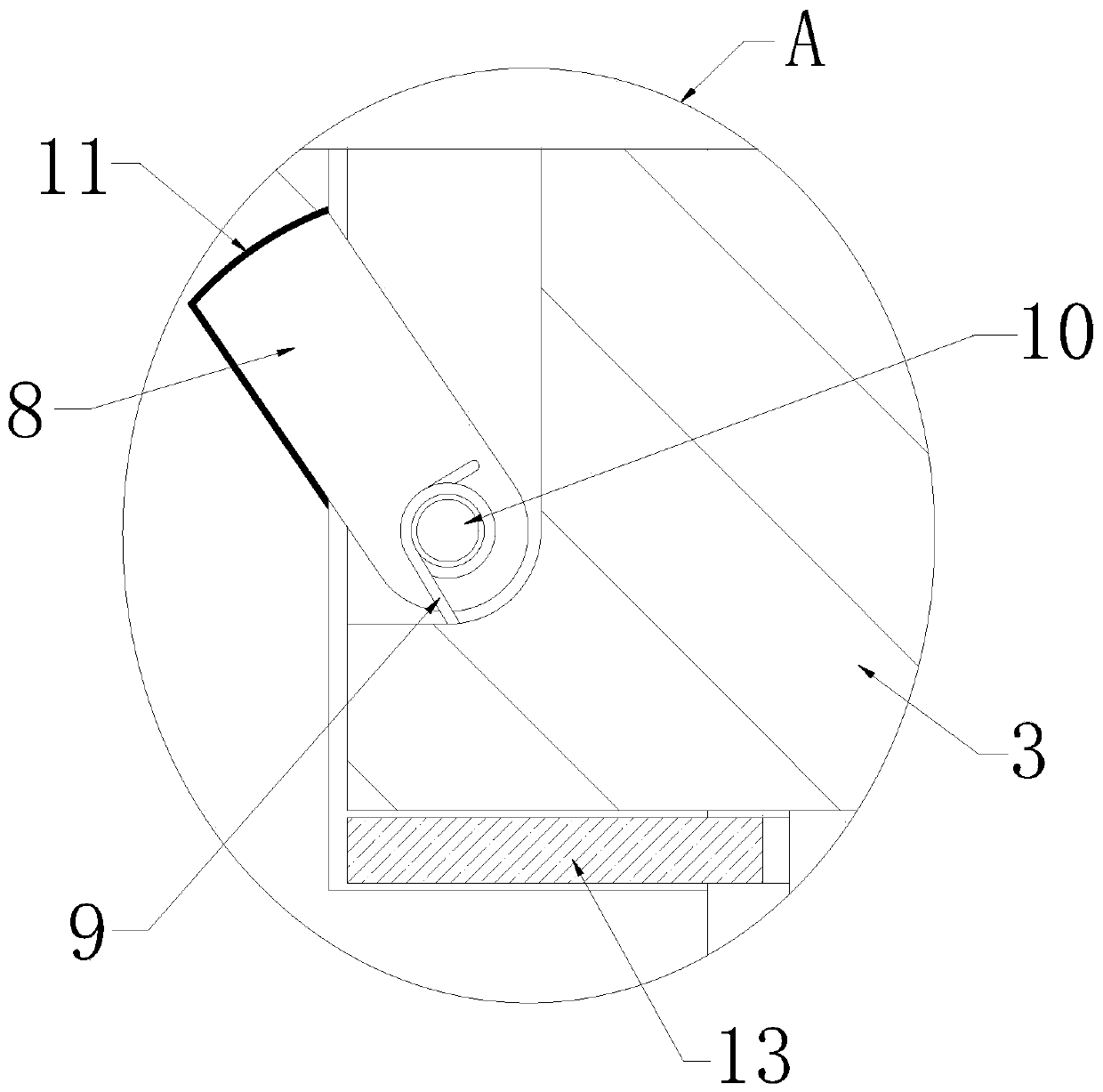 Rotary support bearing with noise reduction function