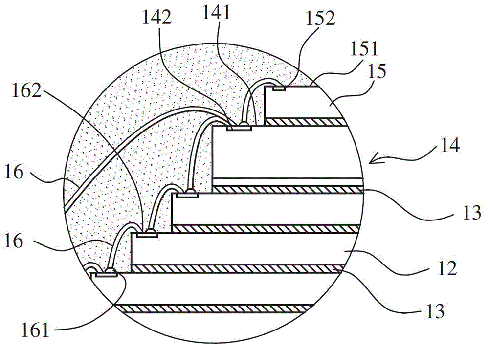 Semiconductor chip stack structure