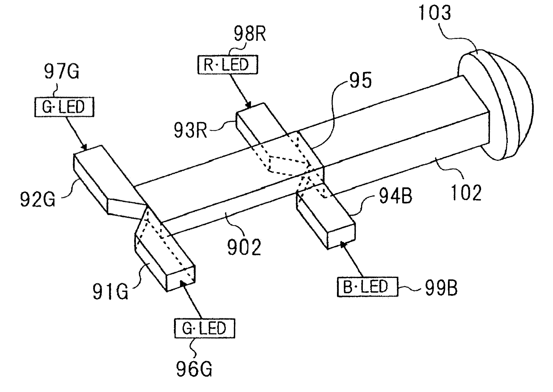 Illumination device and projection type display device using the same