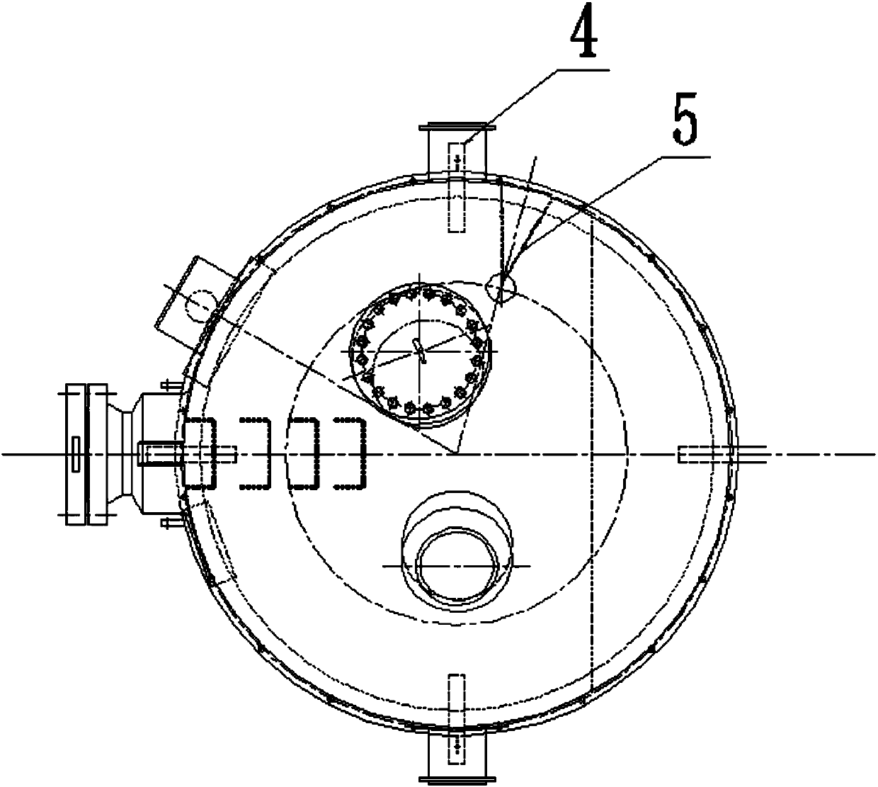 Hydrogenation reactor for petrochemical engineering