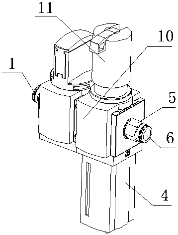 Industrial starting receiver container valve structure