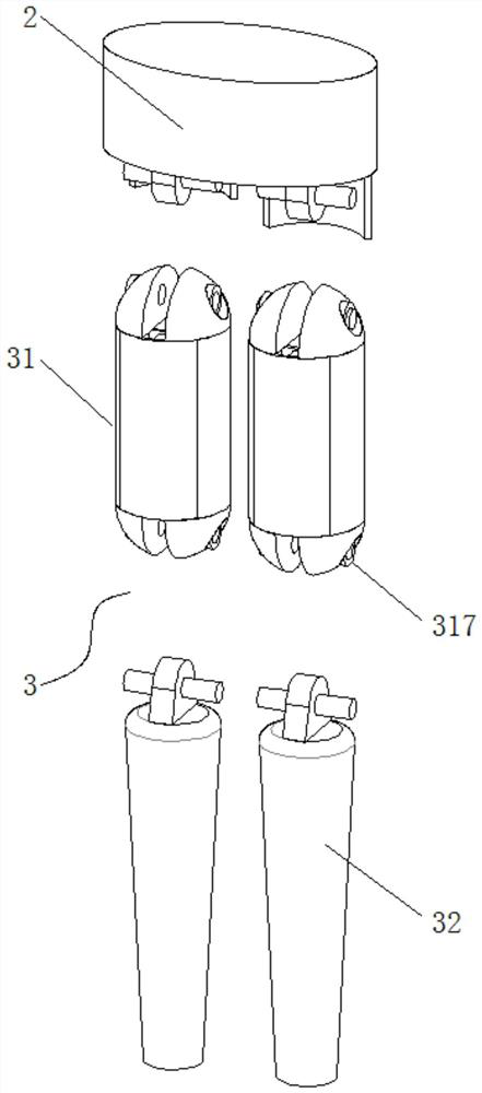 Adjustable anthropomorphic device for jeans opening cutting