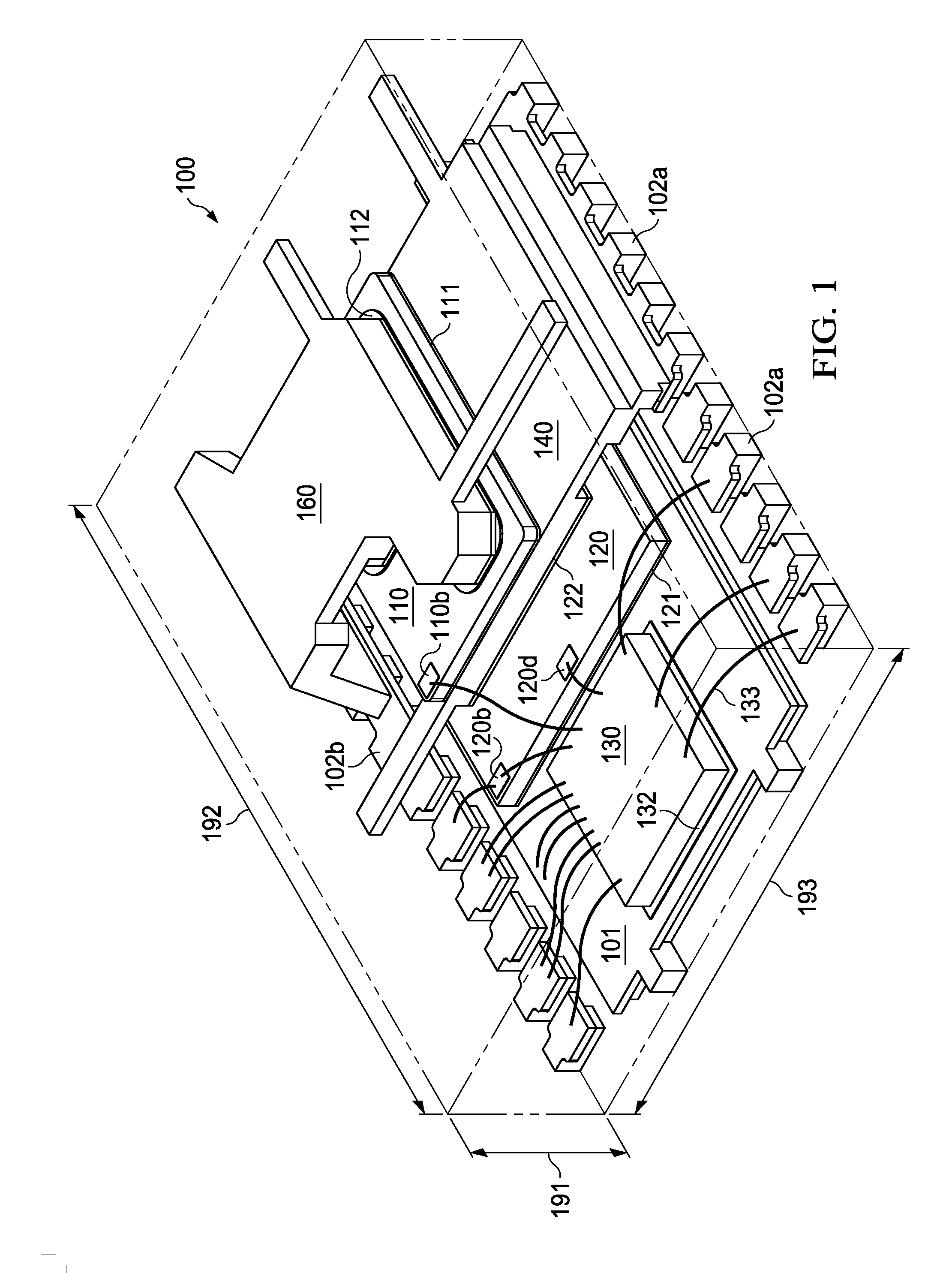 Stacked Synchronous Buck Converter Having Chip Embedded in Outside Recess of Leadframe