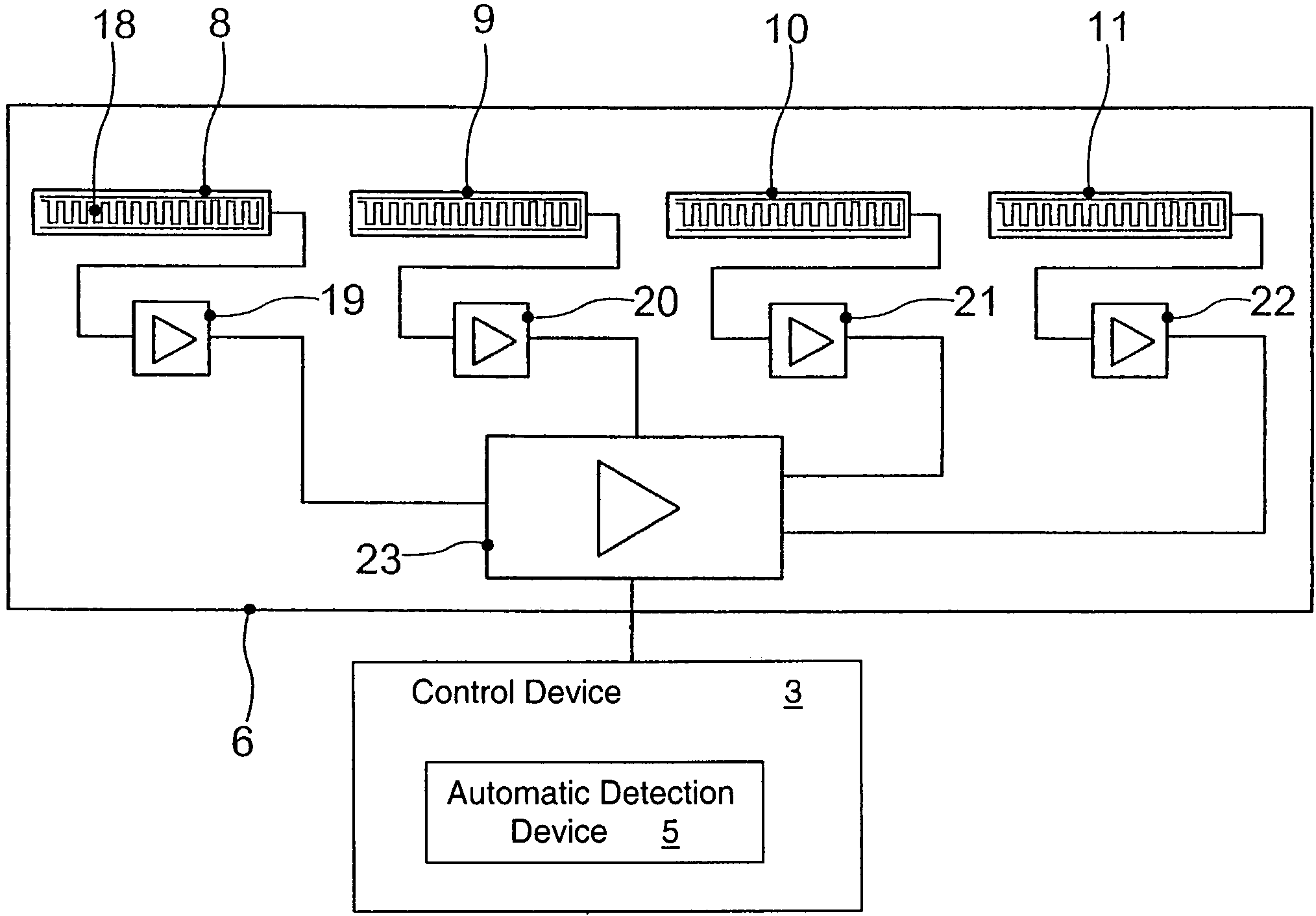 Capacitive sensor and detection device with capacitive sensors for the detection of an obstruction situation