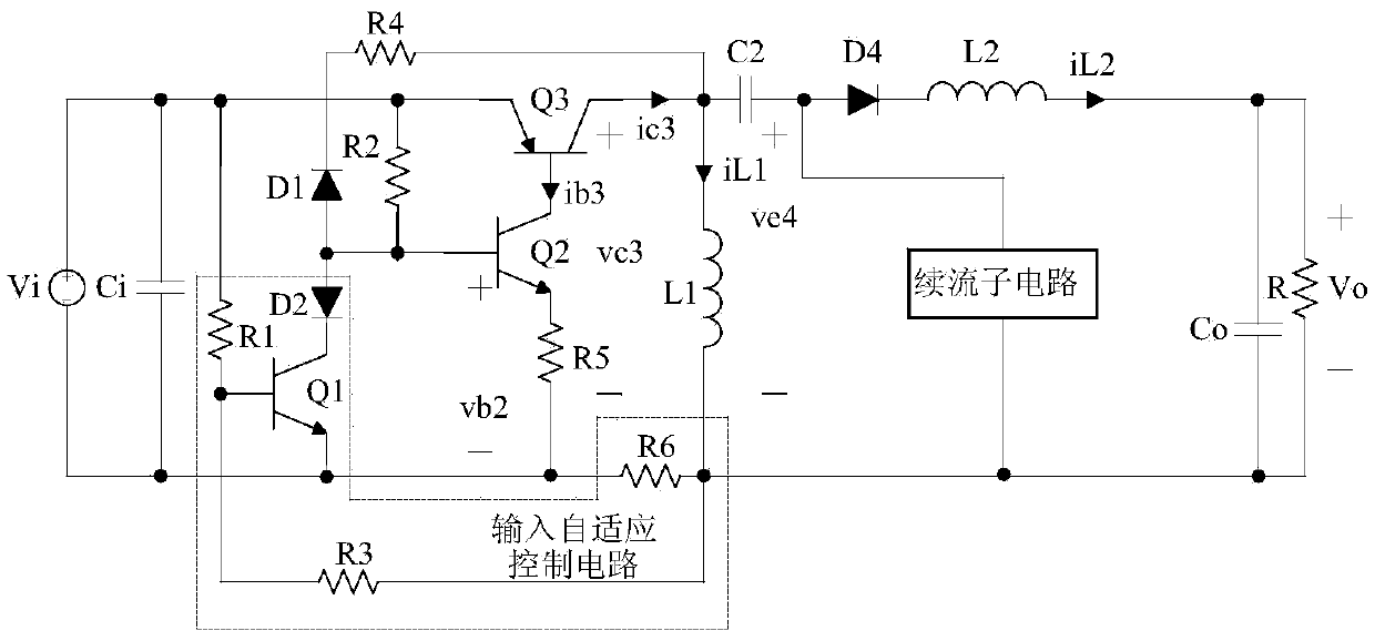 Input adaptive self-excited zeta converter