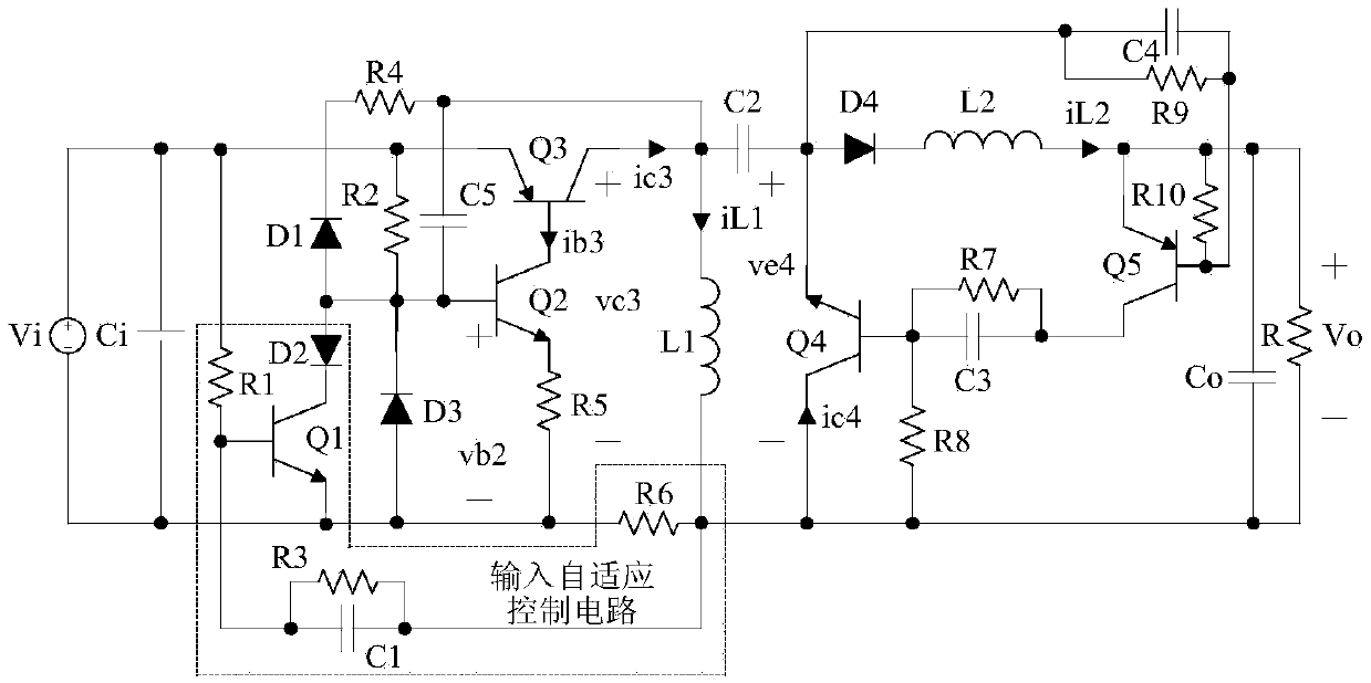 Input adaptive self-excited zeta converter