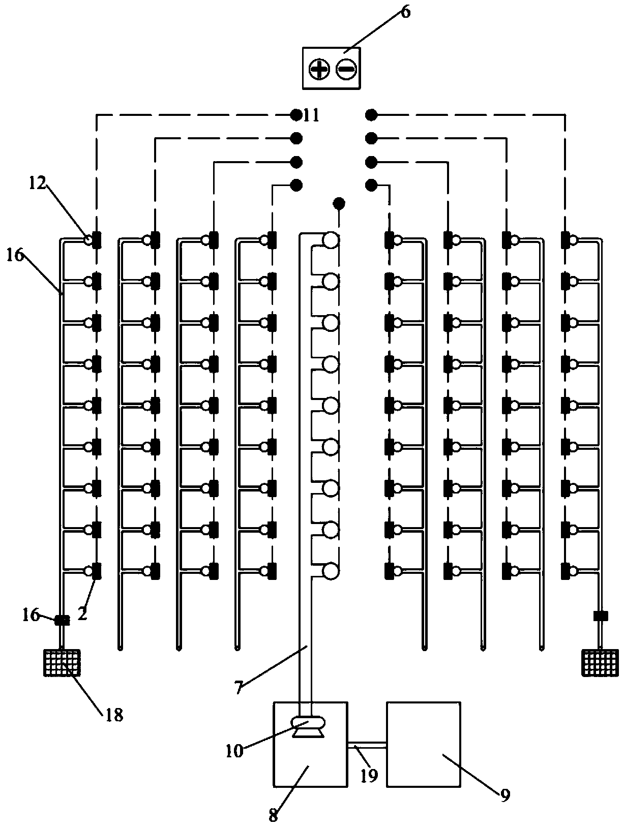 System for repairing heavy metal contaminated soil and processing method