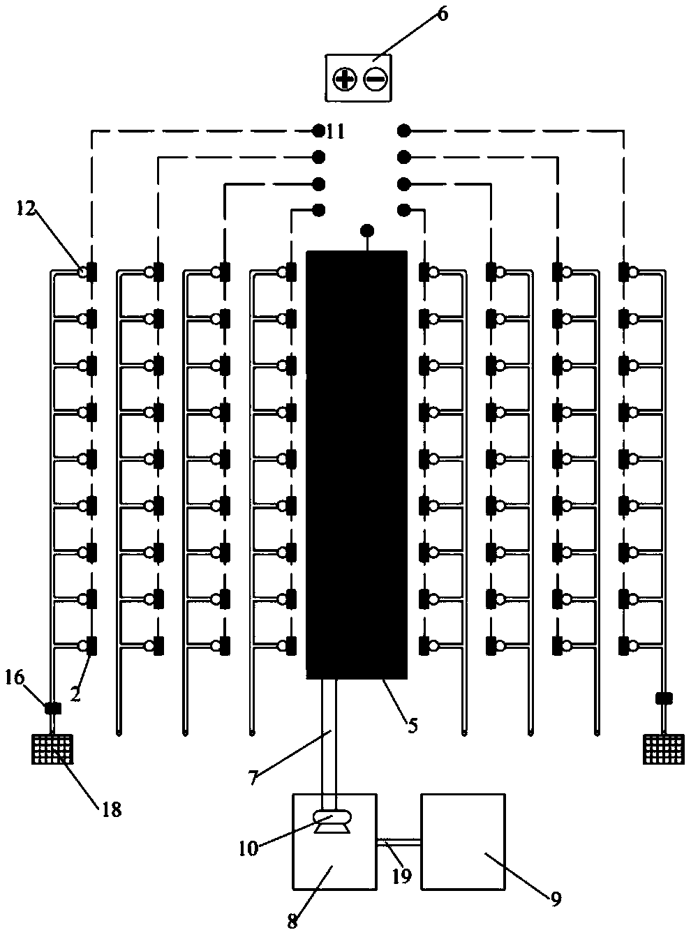 System for repairing heavy metal contaminated soil and processing method