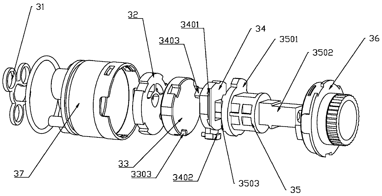 Non-pressure faucet and automatic soap dispenser device