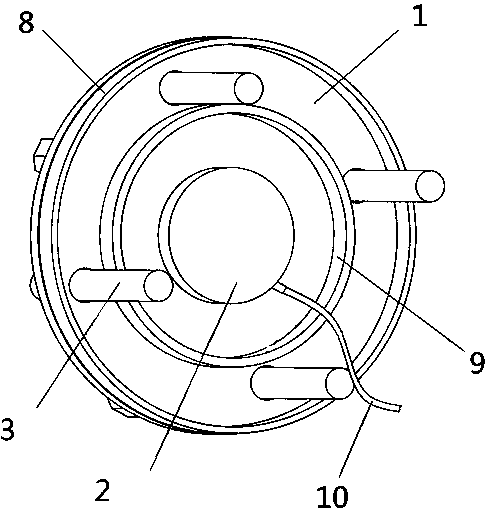 Auxiliary device used for removal of steering gear rotor of ship