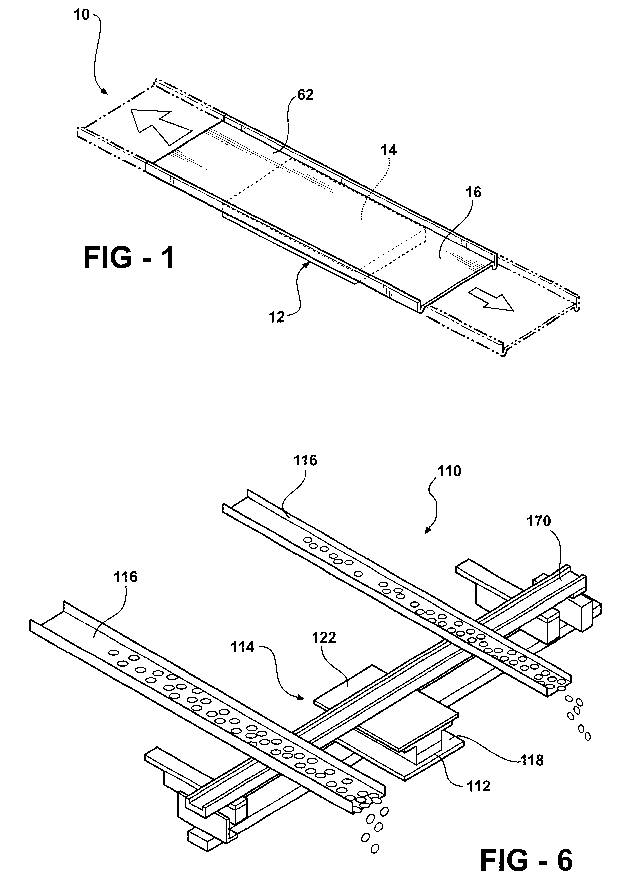 Pneumatically actuated beltless conveyor