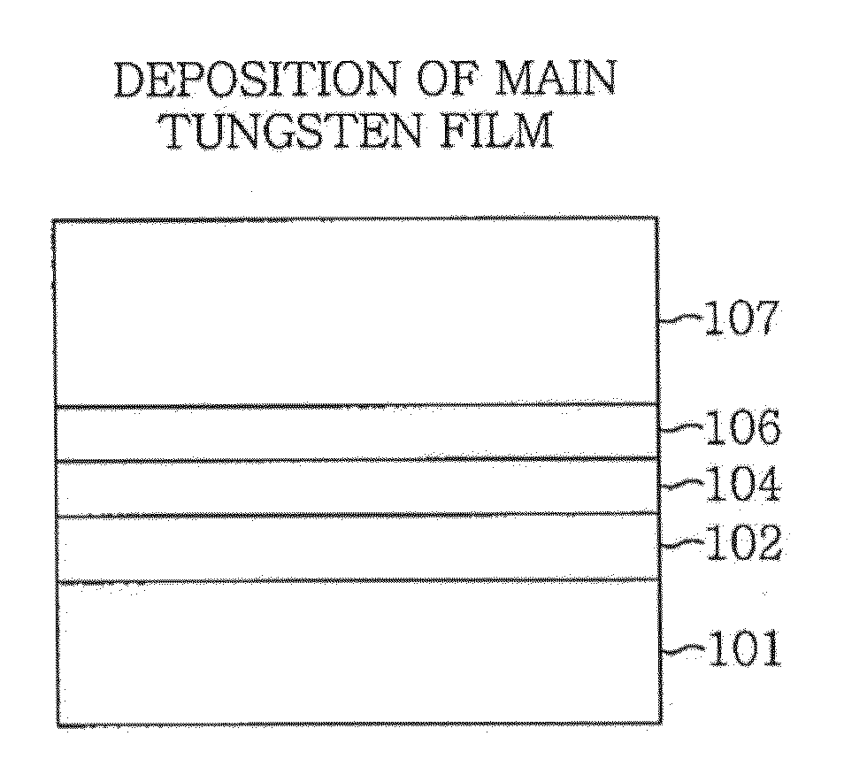 Tungsten film forming method