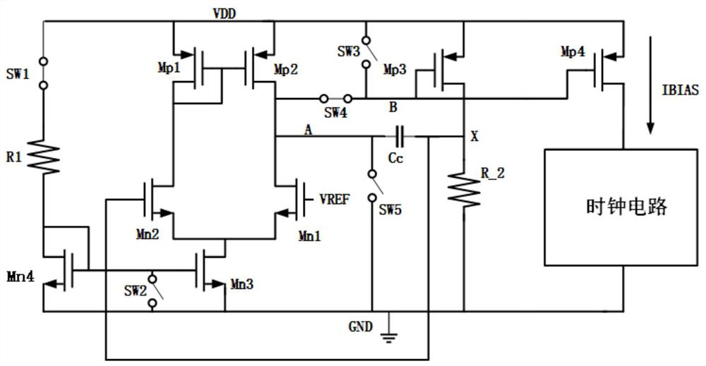 Current biasing circuit for fast wake-up of the chip
