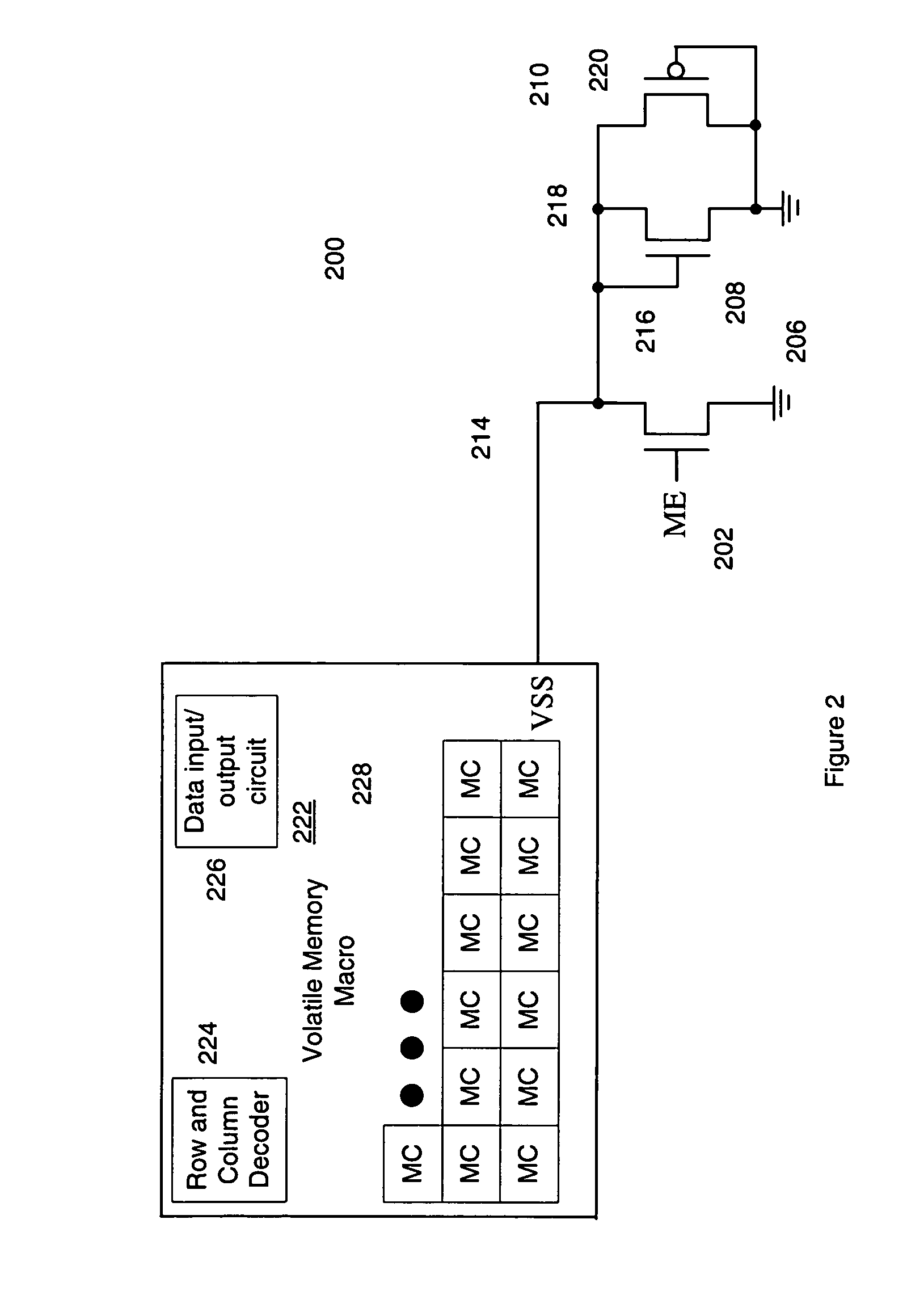 Methods and apparatuses for memory array leakage reduction using internal voltage biasing circuitry