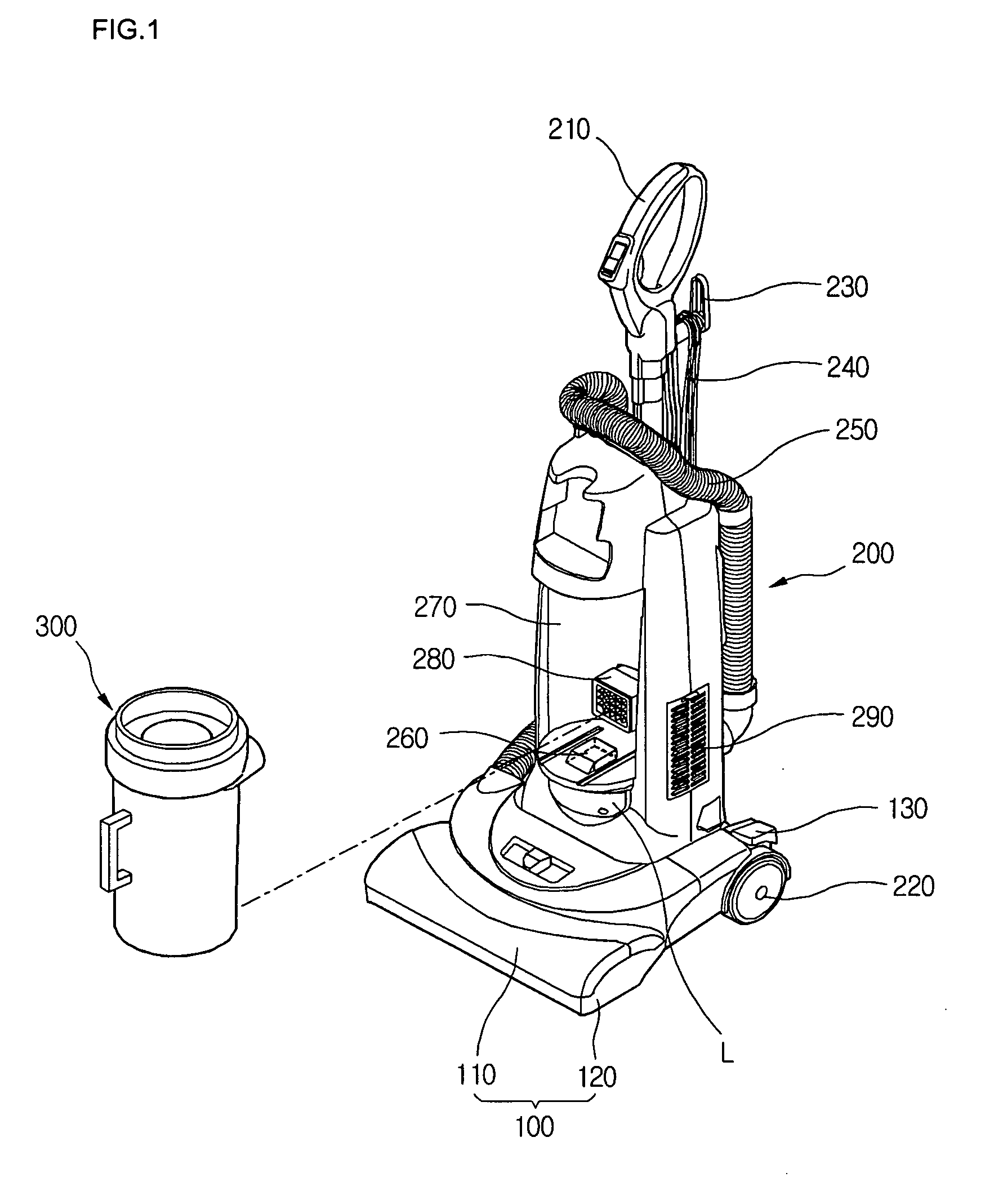 Apparatus of mounting dust collection unit for vacuum cleaner