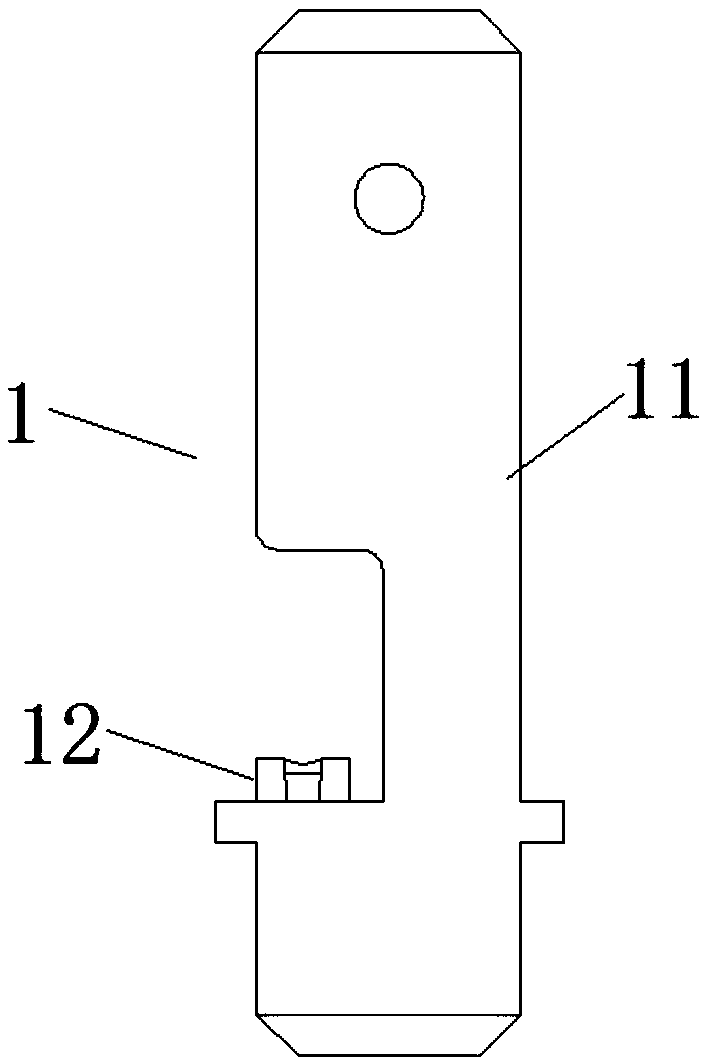 Connection structure of wiring terminal and enameled wire, method, coil assembly and motor