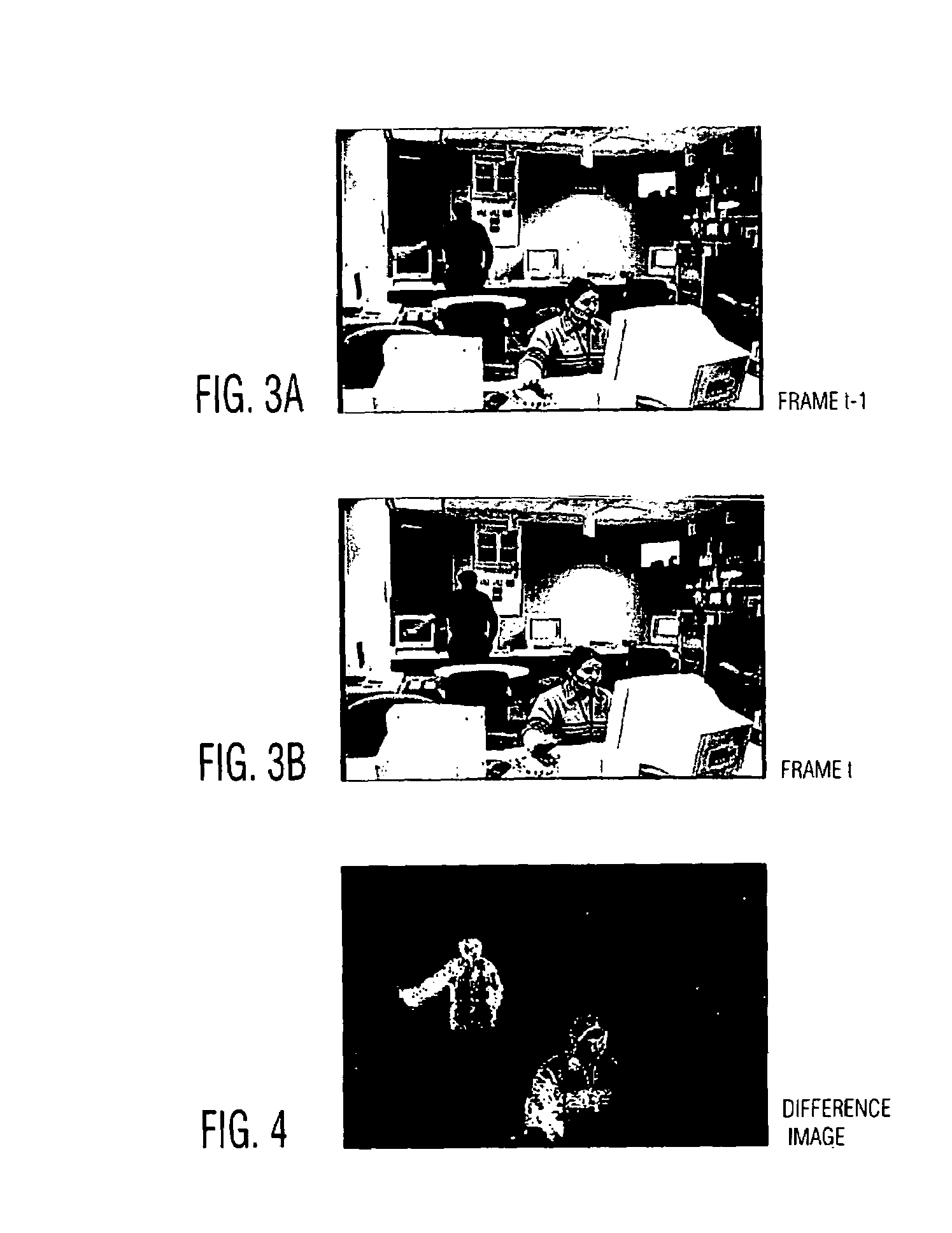 Method and apparatus for detecting moving objects in video conferencing and other applications