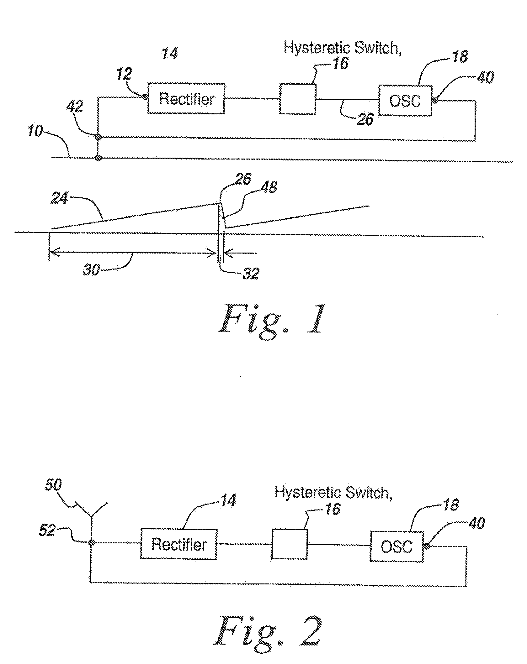 Method of tracking a container using microradios