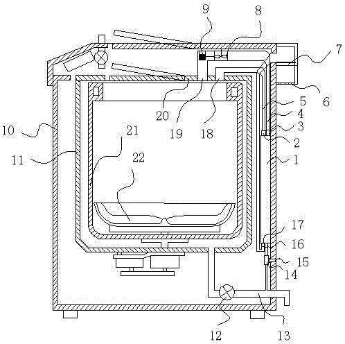 Heat exchanger for washing machine