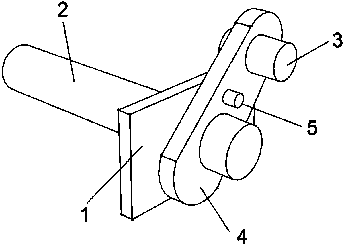 Fixing device for step transmission shaft of elevator