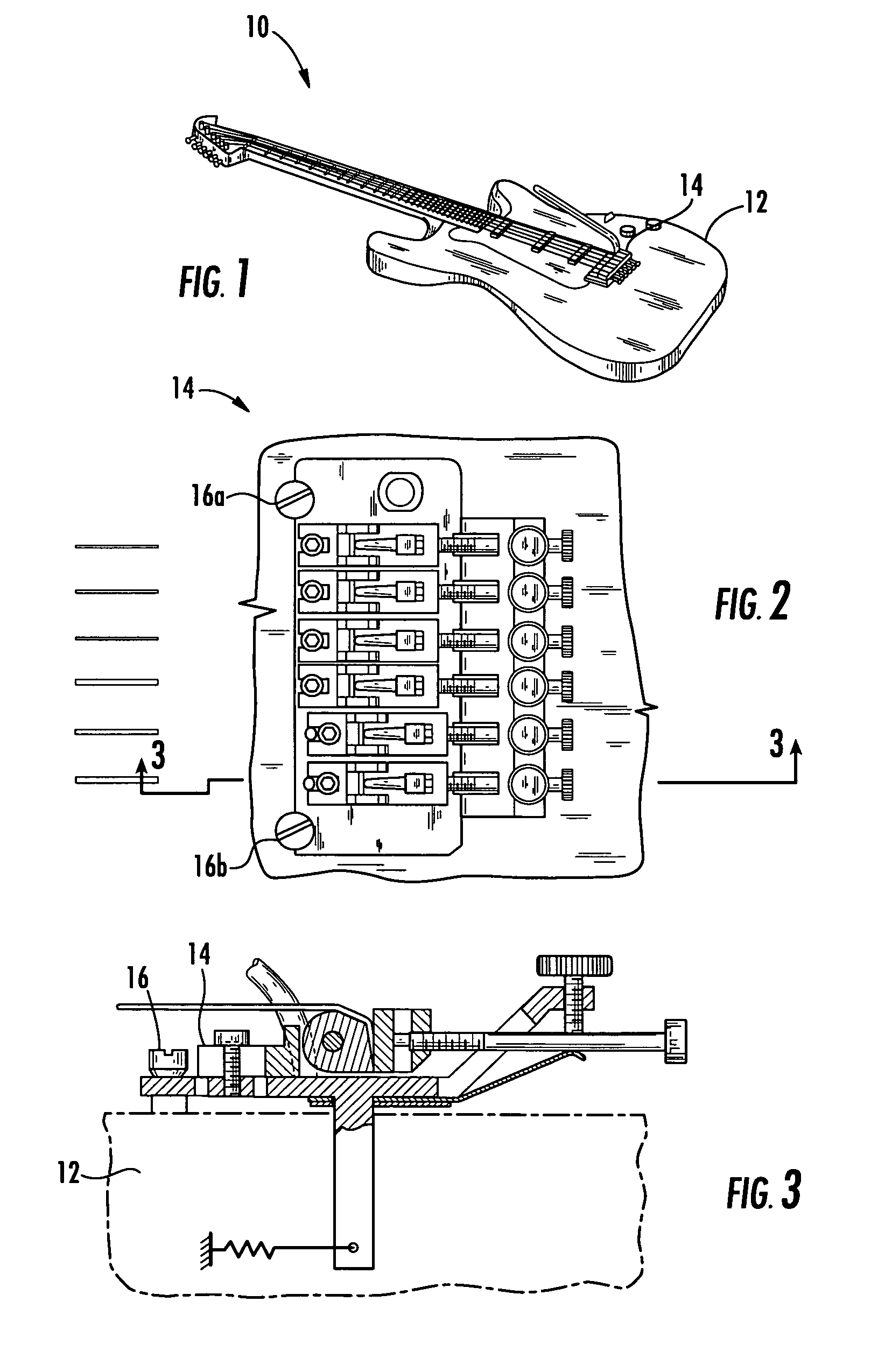 Locking post system for a guitar bridge