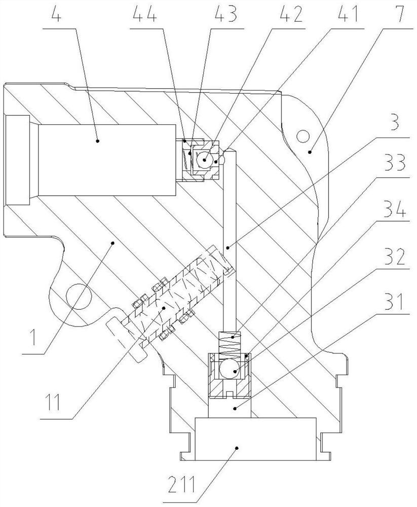 A hydraulic inclined hole reamer