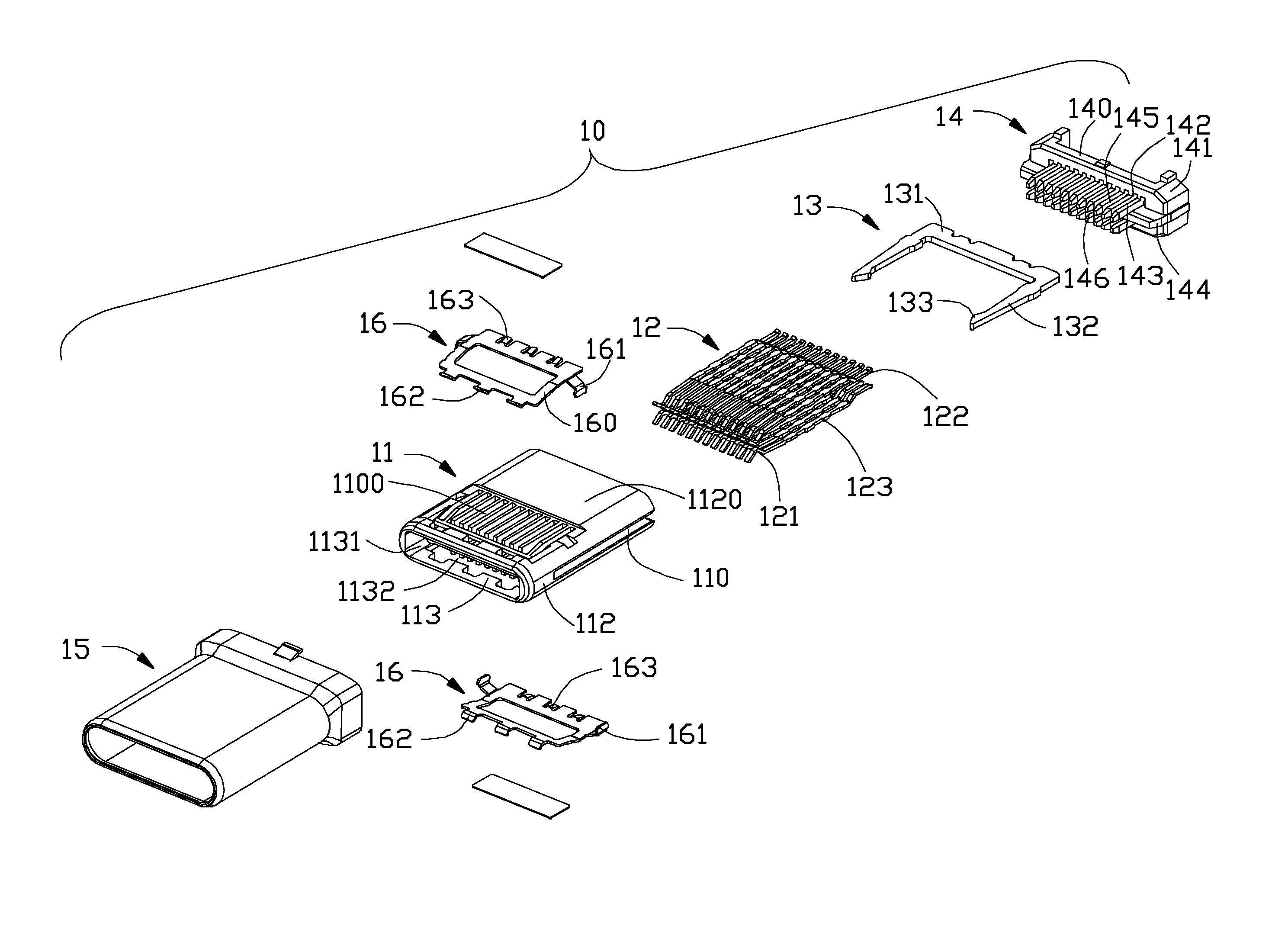 Plug connector assembly having improved anti-EMI performance